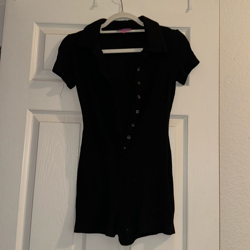 Edikted black romper/playsuit